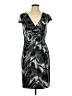 Studio M Graphic Gray Cocktail Dress Size 10 - photo 1