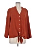 Supply & Demand 100% Polyester Orange Long Sleeve Blouse Size M - photo 1