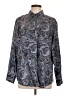 Unbranded Paisley Blue Long Sleeve Blouse Size L - photo 1
