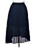 Exchic 100% Polyester Solid Blue Formal Skirt Size XL - photo 2