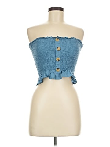LA Hearts Sleeveless Button-Down Shirt (view 1)