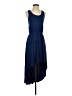 Moa Moa Solid Blue Casual Dress Size S - photo 1