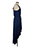 Moa Moa Solid Blue Casual Dress Size S - photo 4