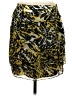 Cache 100% Polyester Animal Print Yellow Casual Skirt Size 2 - photo 1