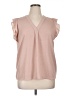 dalia Pink Sleeveless Blouse Size XL - photo 1