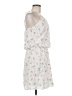 Parker 100% Polyester White Casual Dress Size M - photo 4