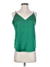 Express 100% Polyester Green Sleeveless Top Size S - photo 1