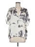 BCBGMAXAZRIA 100% Polyester Tie-dye Gray Short Sleeve Blouse Size M - photo 1