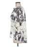 BCBGMAXAZRIA 100% Polyester Tie-dye Gray Short Sleeve Blouse Size M - photo 5