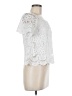 Haute Monde 100% Polyester White Short Sleeve Top Size M - photo 4