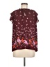 Old Navy 100% Polyester Burgundy Short Sleeve Blouse Size M - photo 1