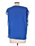 Pleione 100% Polyester Blue Short Sleeve Blouse Size L - photo 2