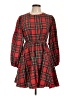 Shein Plaid Red Casual Dress Size L - photo 1