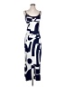 Unbranded 100% Polyester Graphic Blue Casual Dress Size S - photo 1