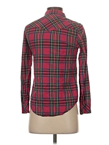 Topshop Long Sleeve Button-Down Shirt (view 2)