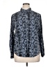 Apt. 9 Animal Print Blue Long Sleeve Blouse Size XL - photo 1