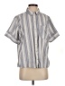 Universal Thread Stripes Gray Short Sleeve Button-Down Shirt Size S - photo 1
