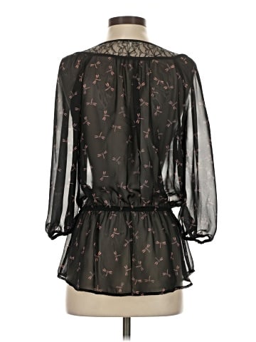 Black Rainn 3/4 Sleeve Blouse (view 2)