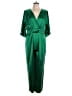 Xclusiv 100% Polyester Metallic Green Jumpsuit Size XXL - photo 1