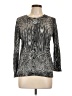 Joseph A. Animal Print Silver Pullover Sweater Size L - photo 1