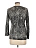 Joseph A. Animal Print Silver Pullover Sweater Size L - photo 2