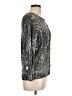Joseph A. Animal Print Silver Pullover Sweater Size L - photo 4