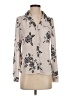 Candie's 100% Polyester Floral Pink Ivory Long Sleeve Blouse Size S - photo 1
