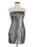 Princess Polly Metallic Silver Cocktail Dress Size 8 - photo 1