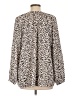 dalia 100% Polyester Animal Print Ivory Long Sleeve Blouse Size L - photo 2