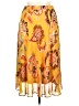 T Tahari 100% Polyester Paisley Yellow Casual Skirt Size XL - photo 2
