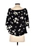 Olivia Grey 100% Polyester Black 3/4 Sleeve Blouse Size S - photo 2