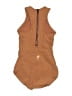 New Balance Solid Brown One Piece Swimsuit Size XS - photo 2