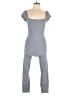 LACAUSA Solid Gray Jumpsuit Size L - photo 1
