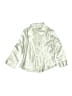 Byer Girl 100% Polyester Metallic Silver White Long Sleeve Blouse Size 5 - photo 1
