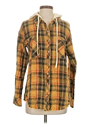 Mystree Long Sleeve Button-Down Shirt (view 1)