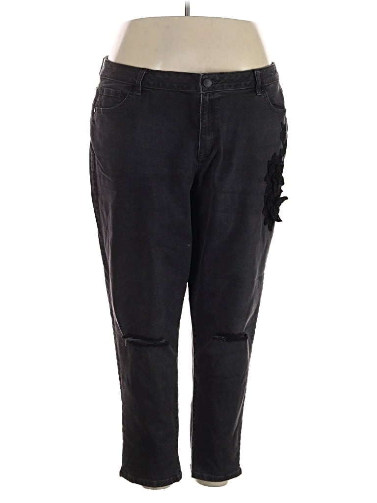 Pre-owned Lane Bryant Cargo Pants In Black