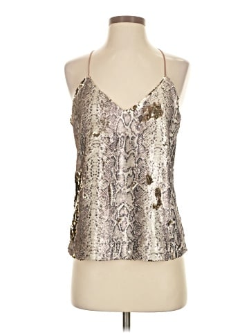 Lavender Brown Sleeveless Blouse (view 1)