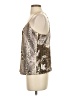 Lavender Brown Silver Sleeveless Blouse Size S - photo 5