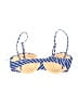 J.Crew Animal Print Blue Swimsuit Top Size Lg (36C) - photo 2
