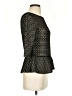 Max Studio 100% Polyester Black 3/4 Sleeve Top Size S - photo 4