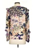 Current Air 100% Polyester Floral Purple 3/4 Sleeve Blouse Size XS - photo 2