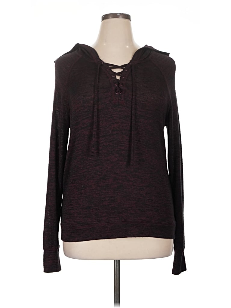 Pre-owned Prince & Fox Pullover Sweater In Burgundy