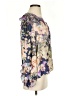 Current Air 100% Polyester Floral Purple 3/4 Sleeve Blouse Size XS - photo 4