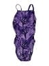 Speedo Animal Print Purple One Piece Swimsuit Size XS (30) - photo 1