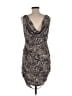 Season.JS Animal Print Gray Cocktail Dress Size L - photo 2