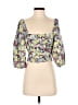 Zara Yellow 3/4 Sleeve Blouse Size XS - photo 1