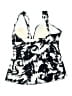 Trimshaper Print Black Swimsuit Top Size 14 - photo 2