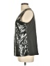 Coldwater Creek 100% Polyester Silver Sleeveless Top Size L - photo 5