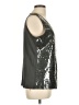Coldwater Creek 100% Polyester Silver Sleeveless Top Size L - photo 4