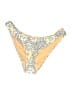 Re:named Print Yellow Swimsuit Bottoms Size S - photo 1